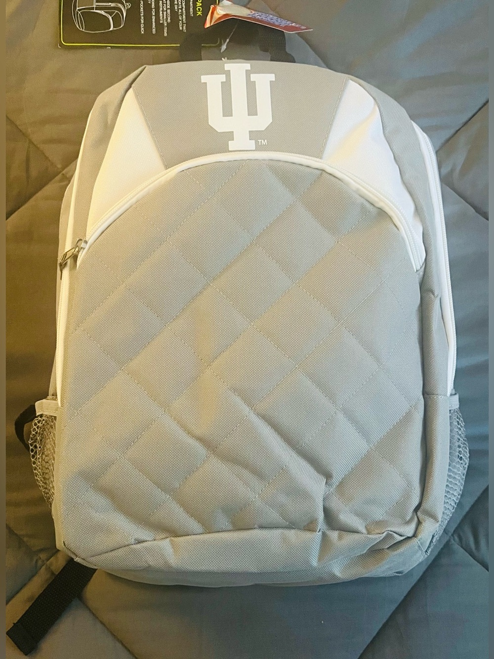 INDIANA UNIVERSITY NWT Full-Size quilted backpack. 5 Pockets With Inserts.